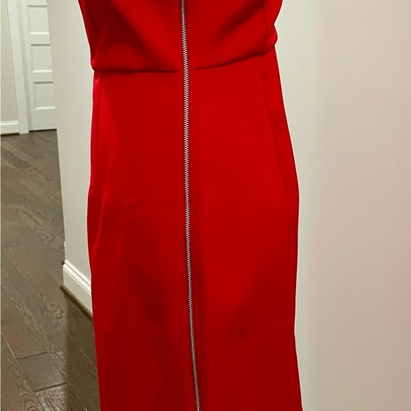 Lipstick Red One-Shoulder Dress - Picture 3 of 6